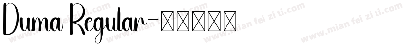 Duma Regular字体转换